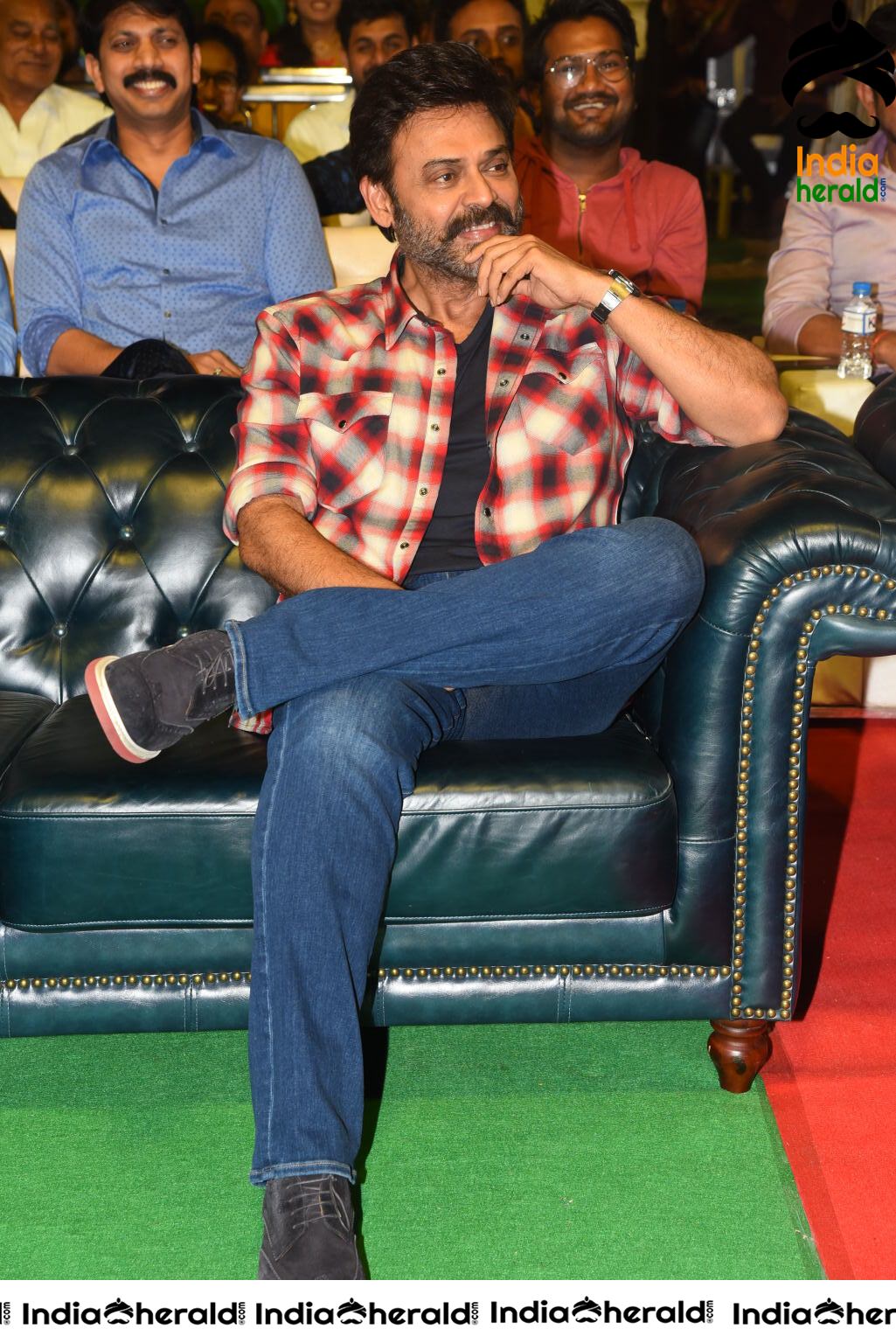 Actor Venkatesh at Venky Mama Pre Release Event in Khammam Set 1