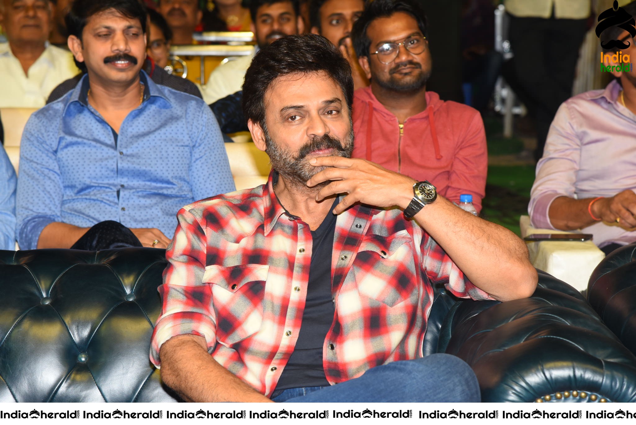 Actor Venkatesh at Venky Mama Pre Release Event in Khammam Set 1