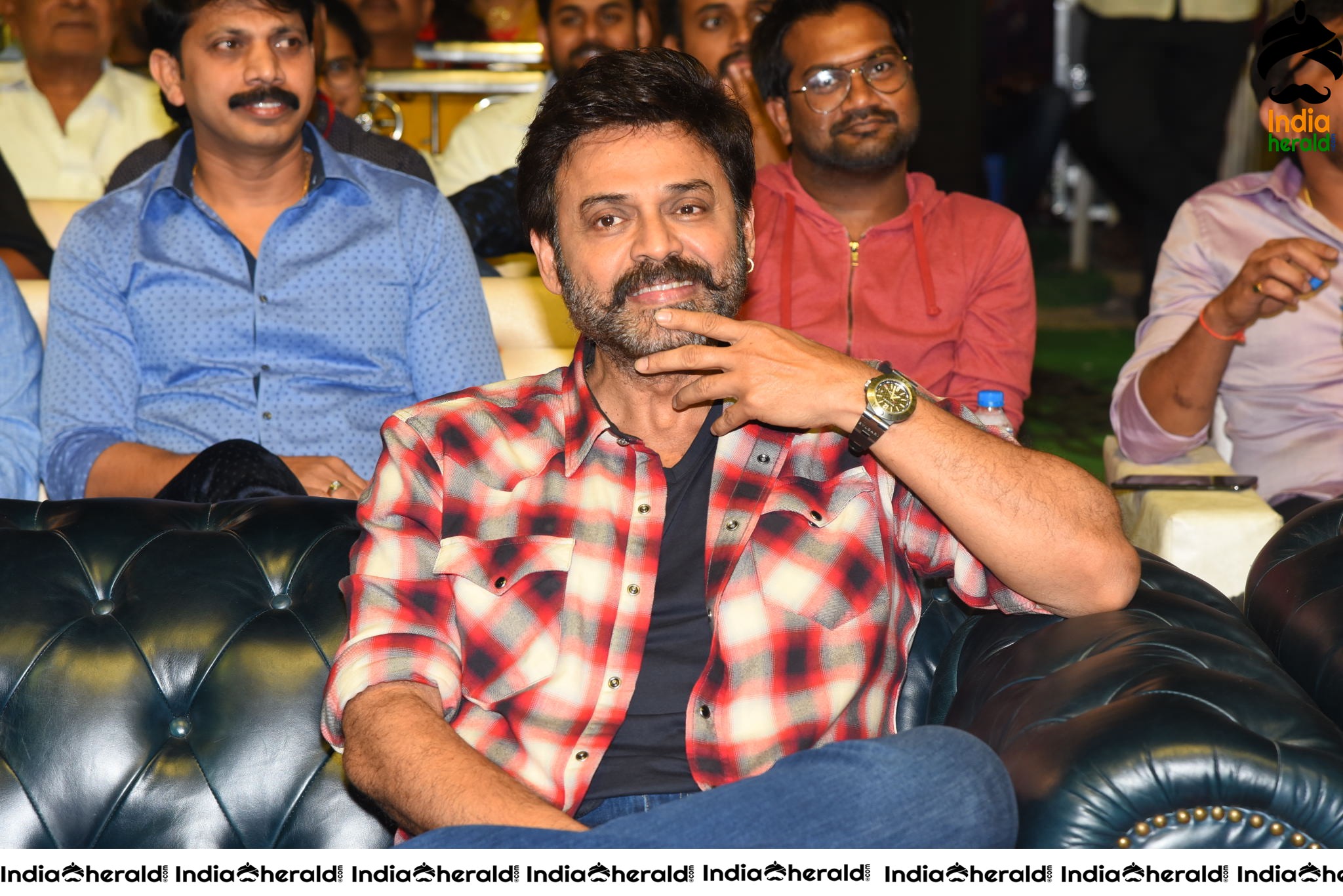 Actor Venkatesh at Venky Mama Pre Release Event in Khammam Set 1