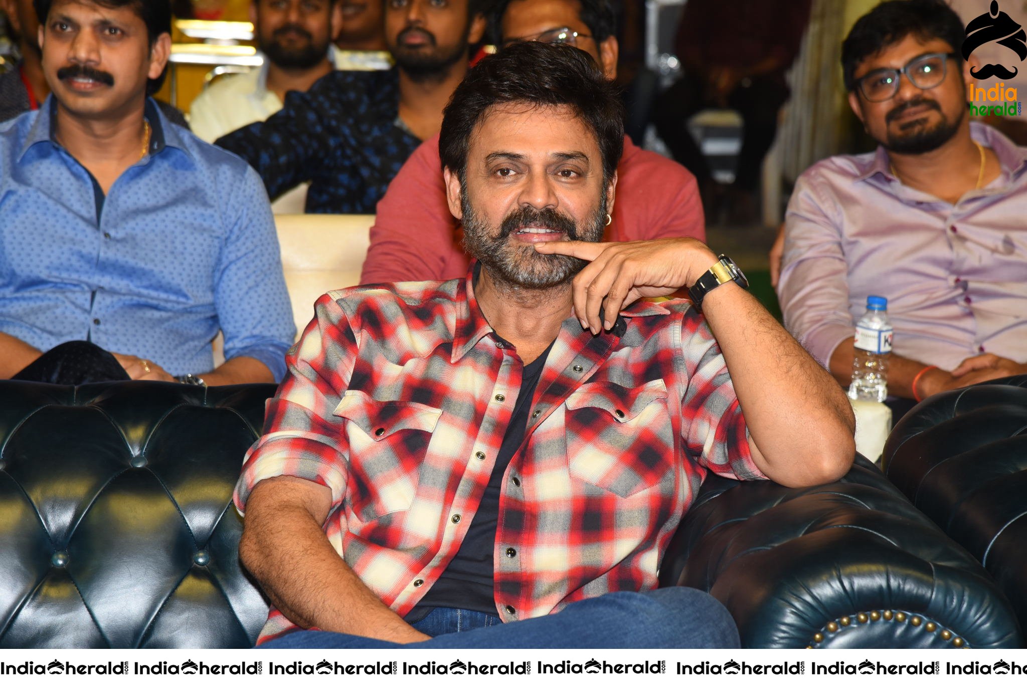 Actor Venkatesh at Venky Mama Pre Release Event in Khammam Set 2