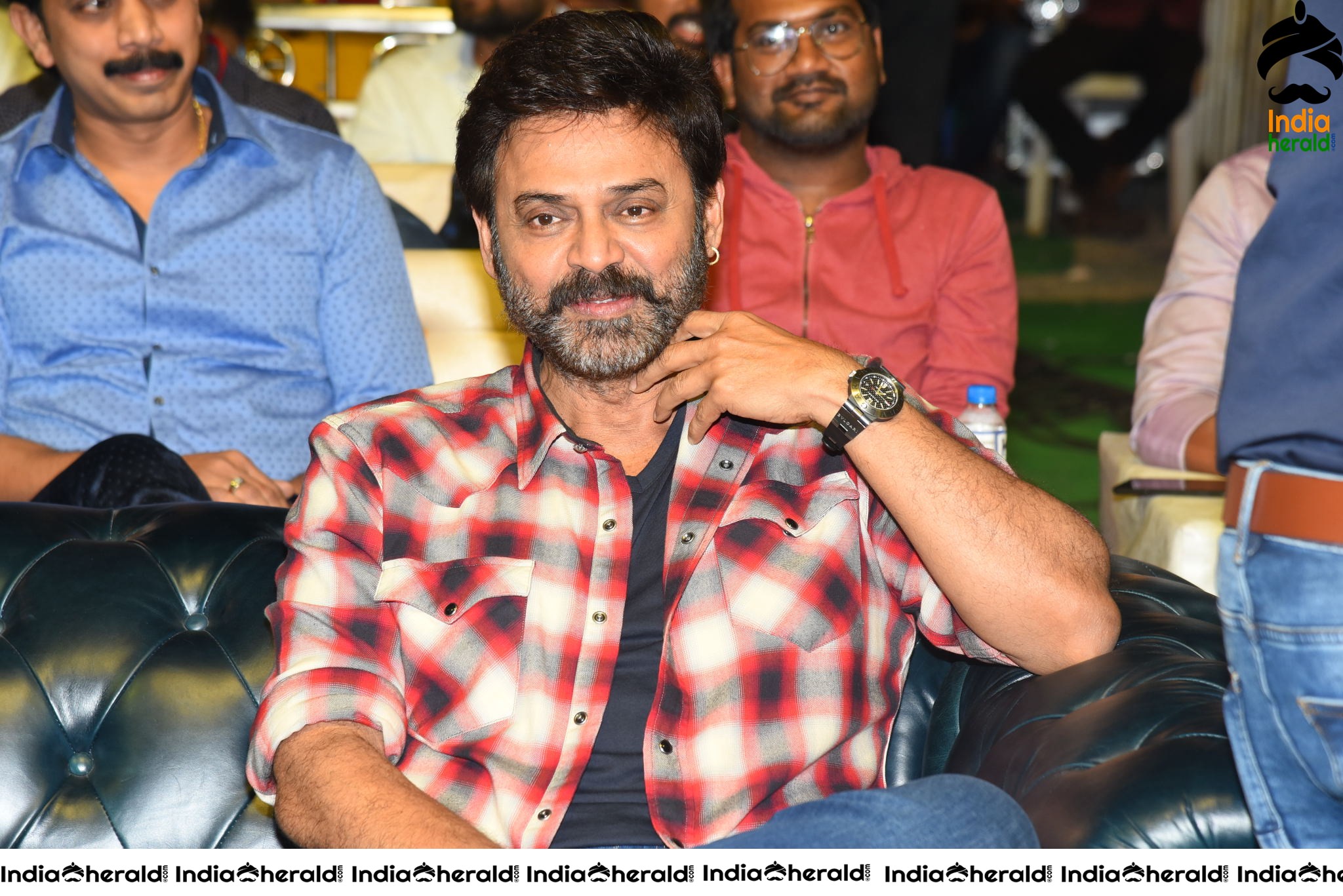 Actor Venkatesh at Venky Mama Pre Release Event in Khammam Set 2