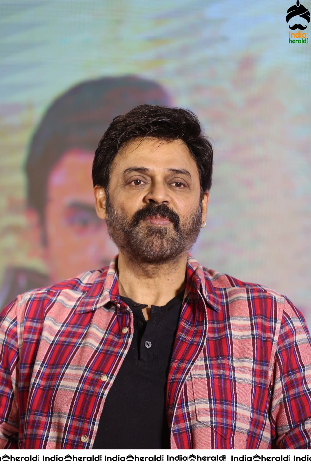 Actor Venkatesh Looking Dapper during Venky Mama Meet Set 1