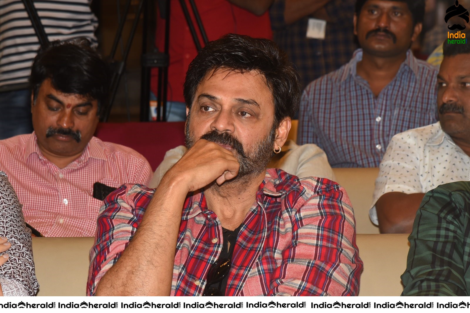 Actor Venkatesh Looking Dapper during Venky Mama Meet Set 2