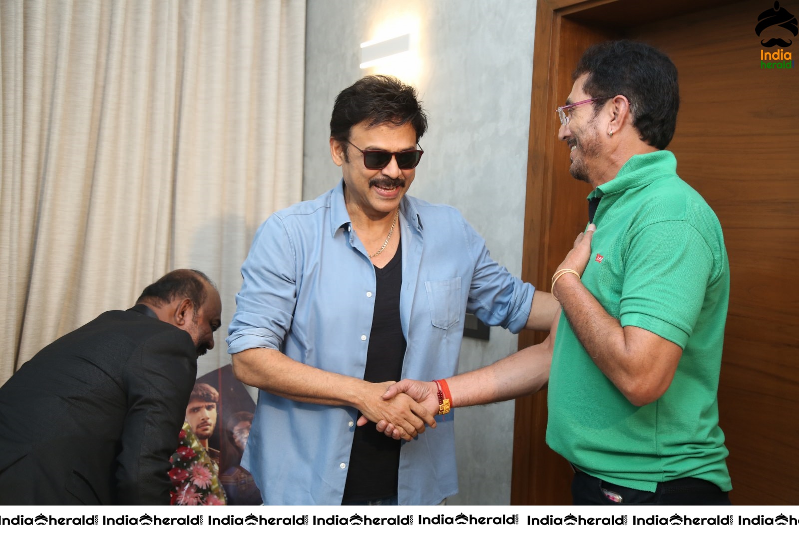 Actor Venkatesh Stills with Hero Nataraj Set 1