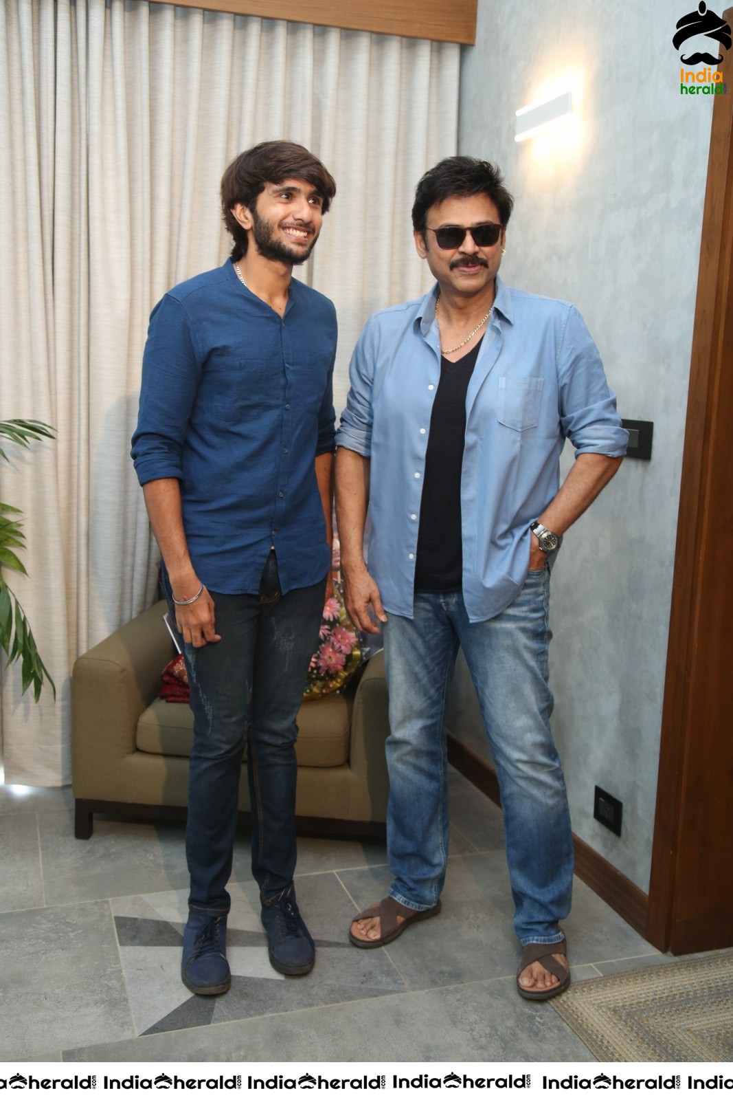 Actor Venkatesh Stills with Hero Nataraj Set 1