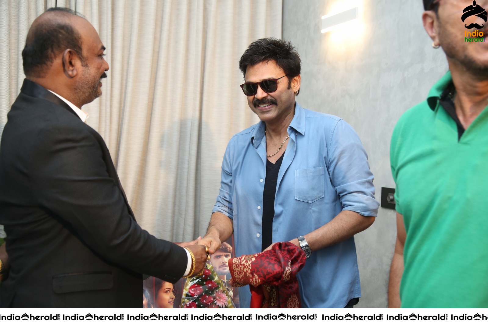 Actor Venkatesh Stills with Hero Nataraj Set 1