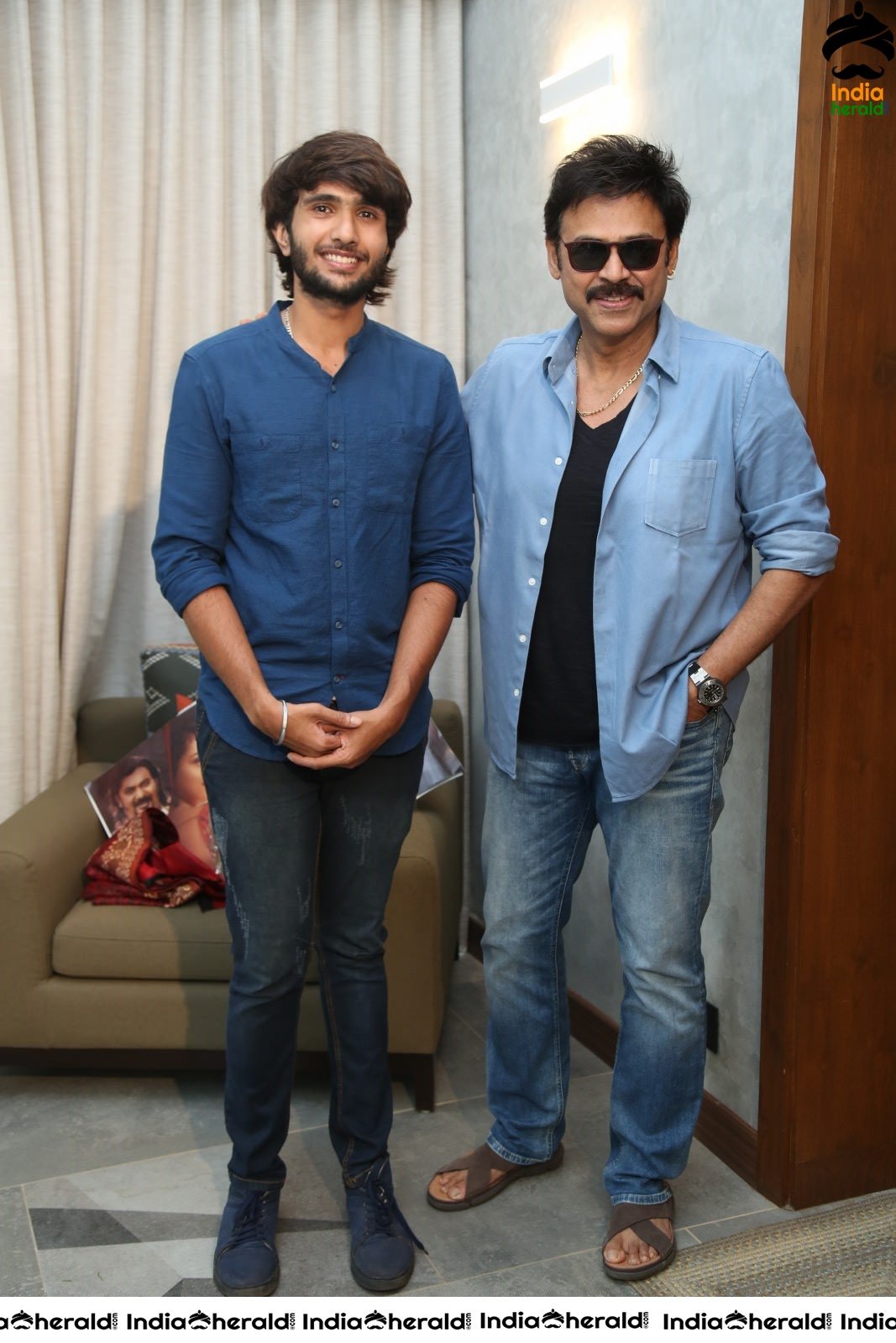 Actor Venkatesh Stills with Hero Nataraj Set 1