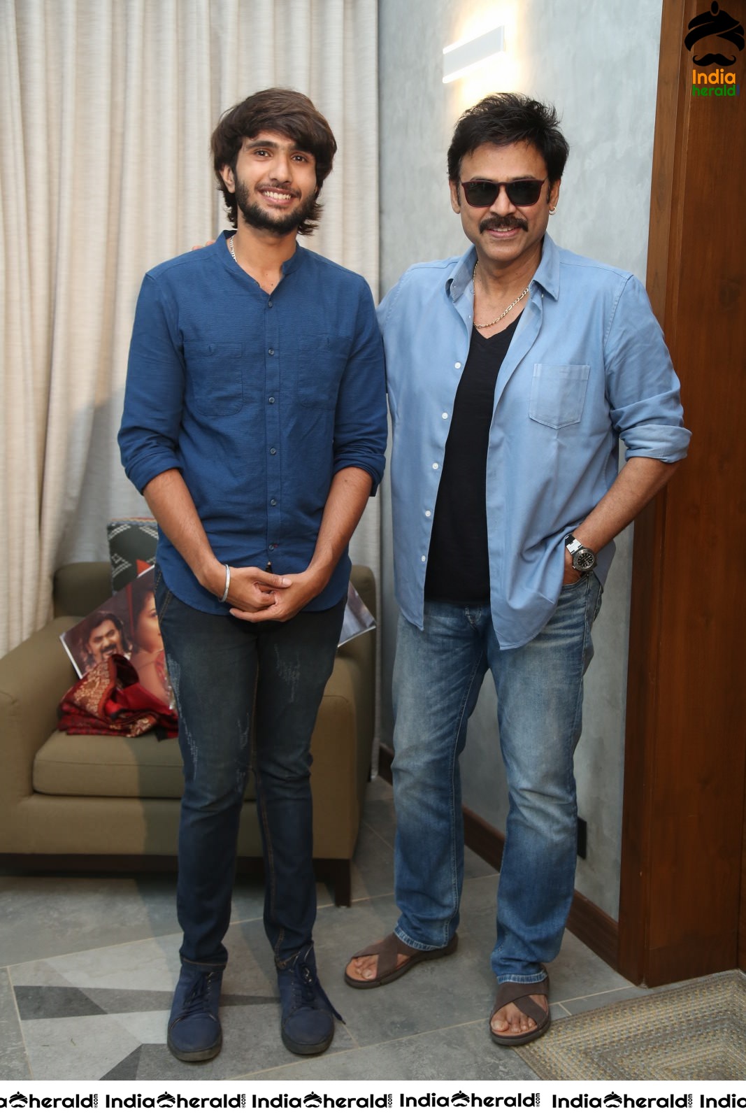 Actor Venkatesh Stills with Hero Nataraj Set 1