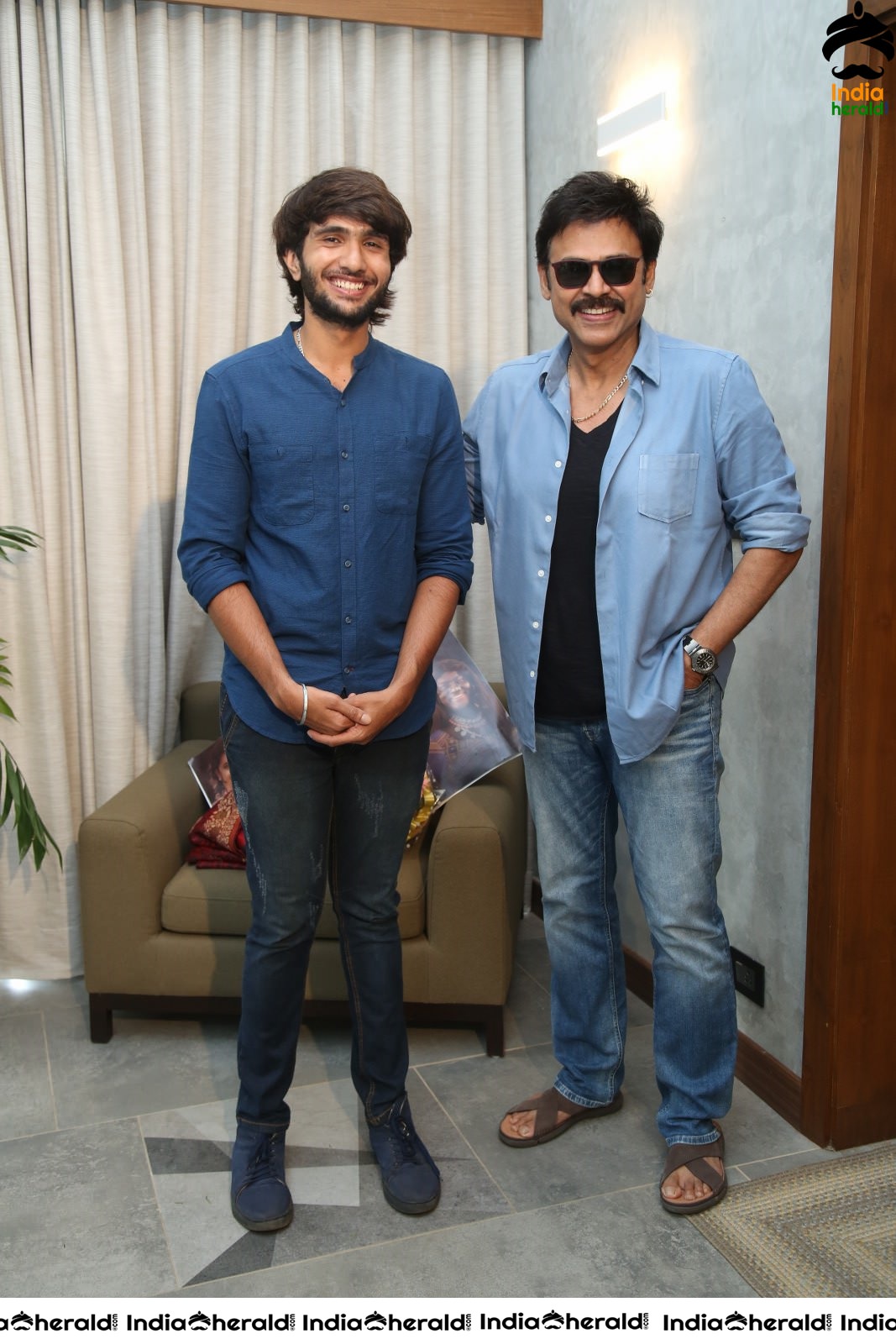 Actor Venkatesh Stills with Hero Nataraj Set 1