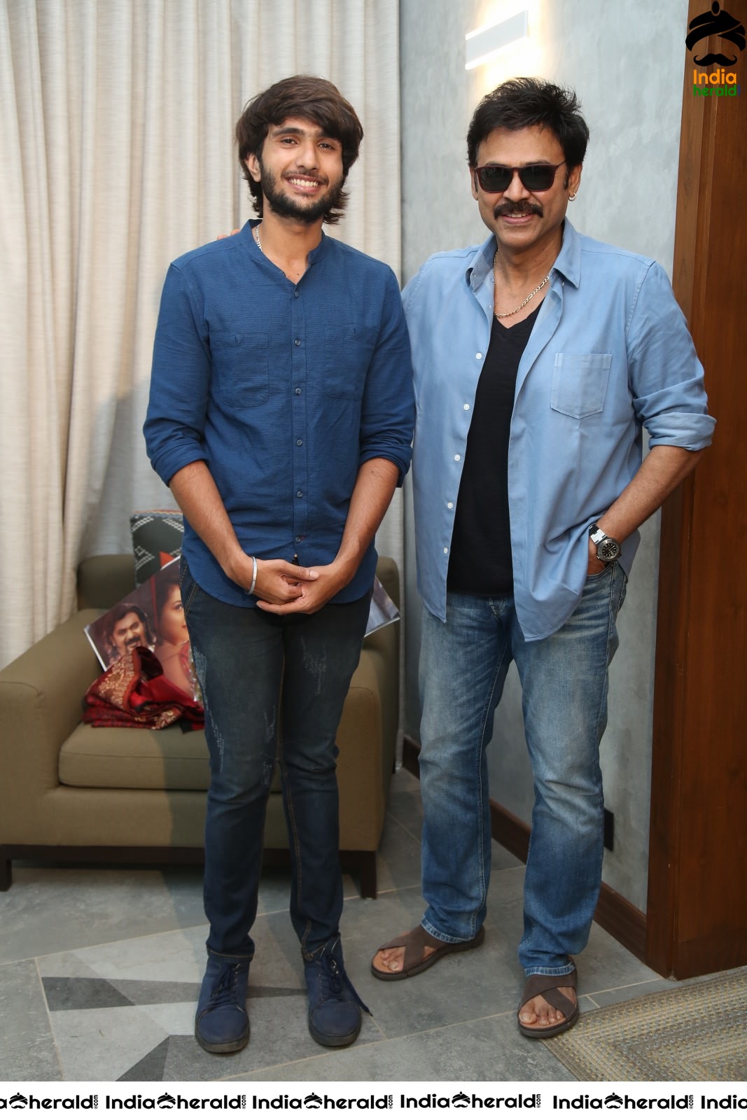 Actor Venkatesh Stills with Hero Nataraj Set 1