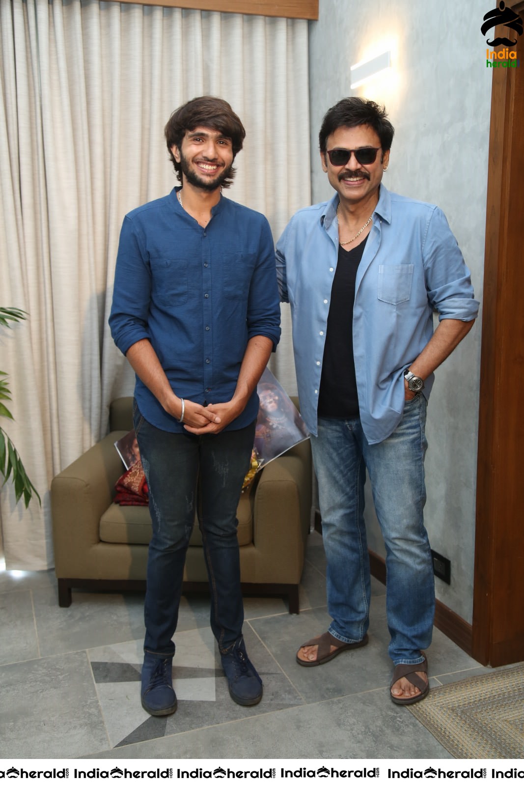 Actor Venkatesh Stills with Hero Nataraj Set 1