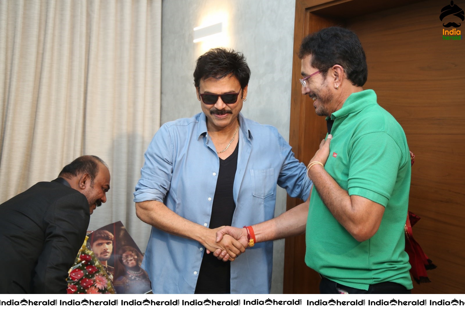 Actor Venkatesh Stills with Hero Nataraj Set 1