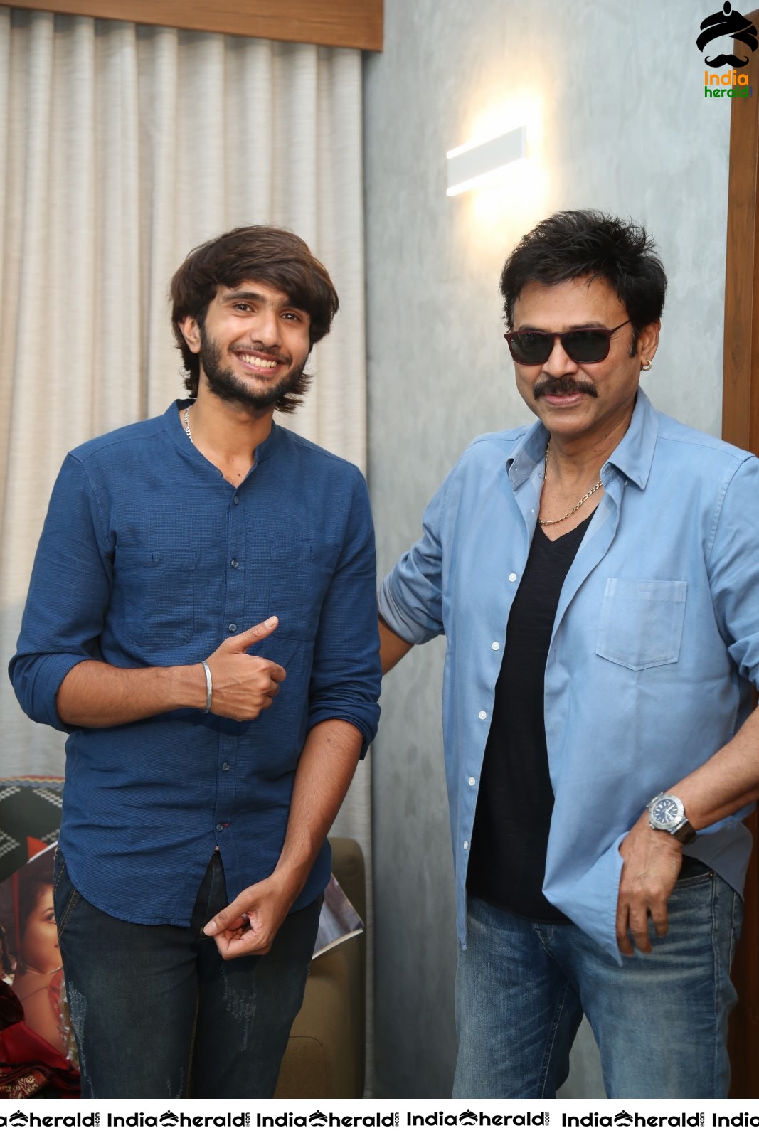 Actor Venkatesh Stills with Hero Nataraj Set 2