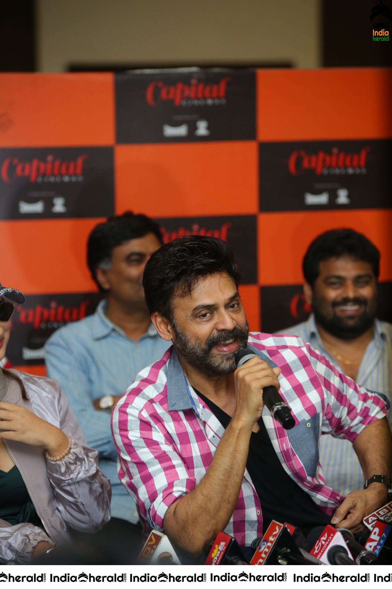 Actor Victory Venkatesh at VenkyMama Press Meet