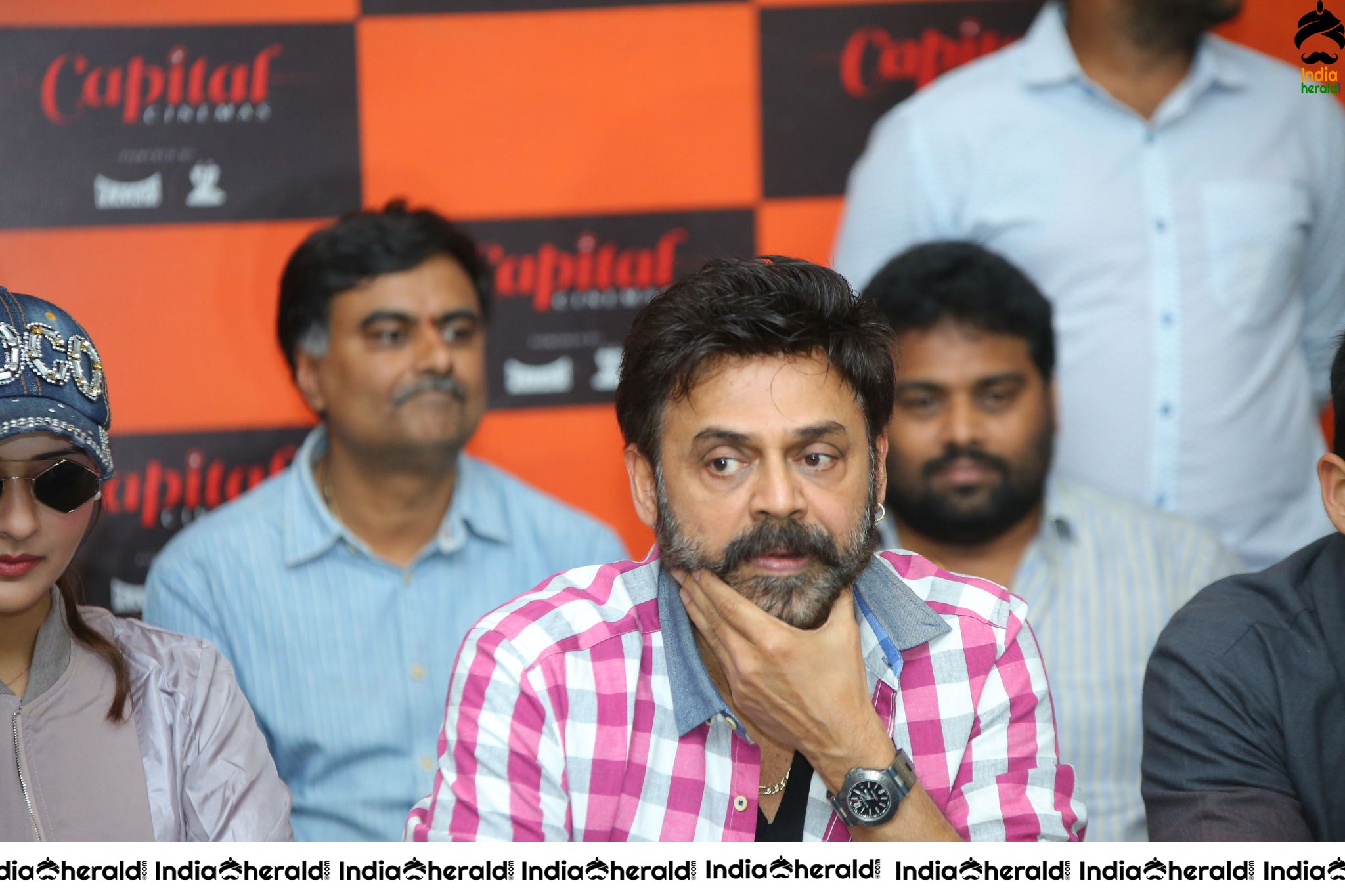 Actor Victory Venkatesh at VenkyMama Press Meet