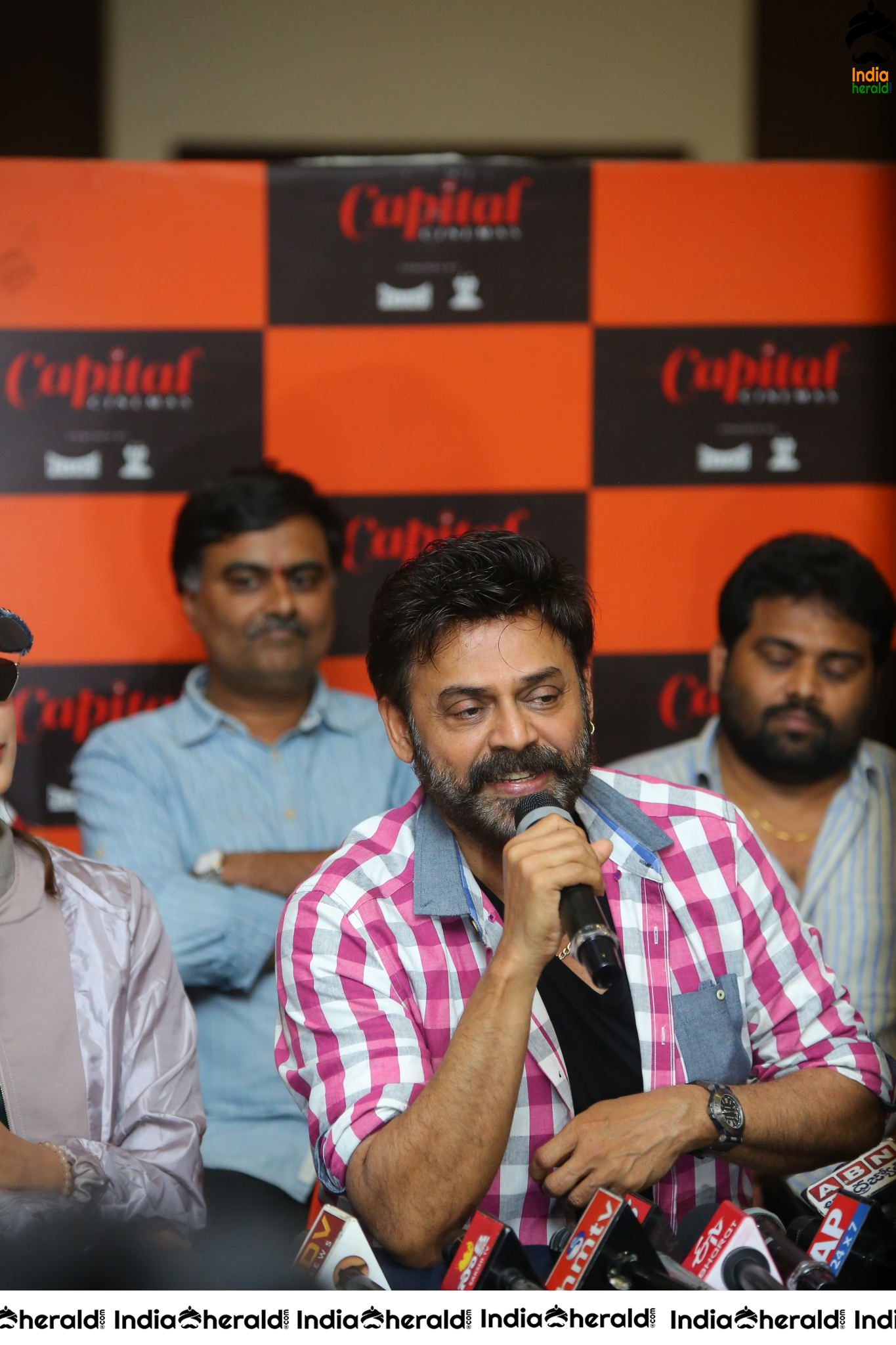 Actor Victory Venkatesh at VenkyMama Press Meet