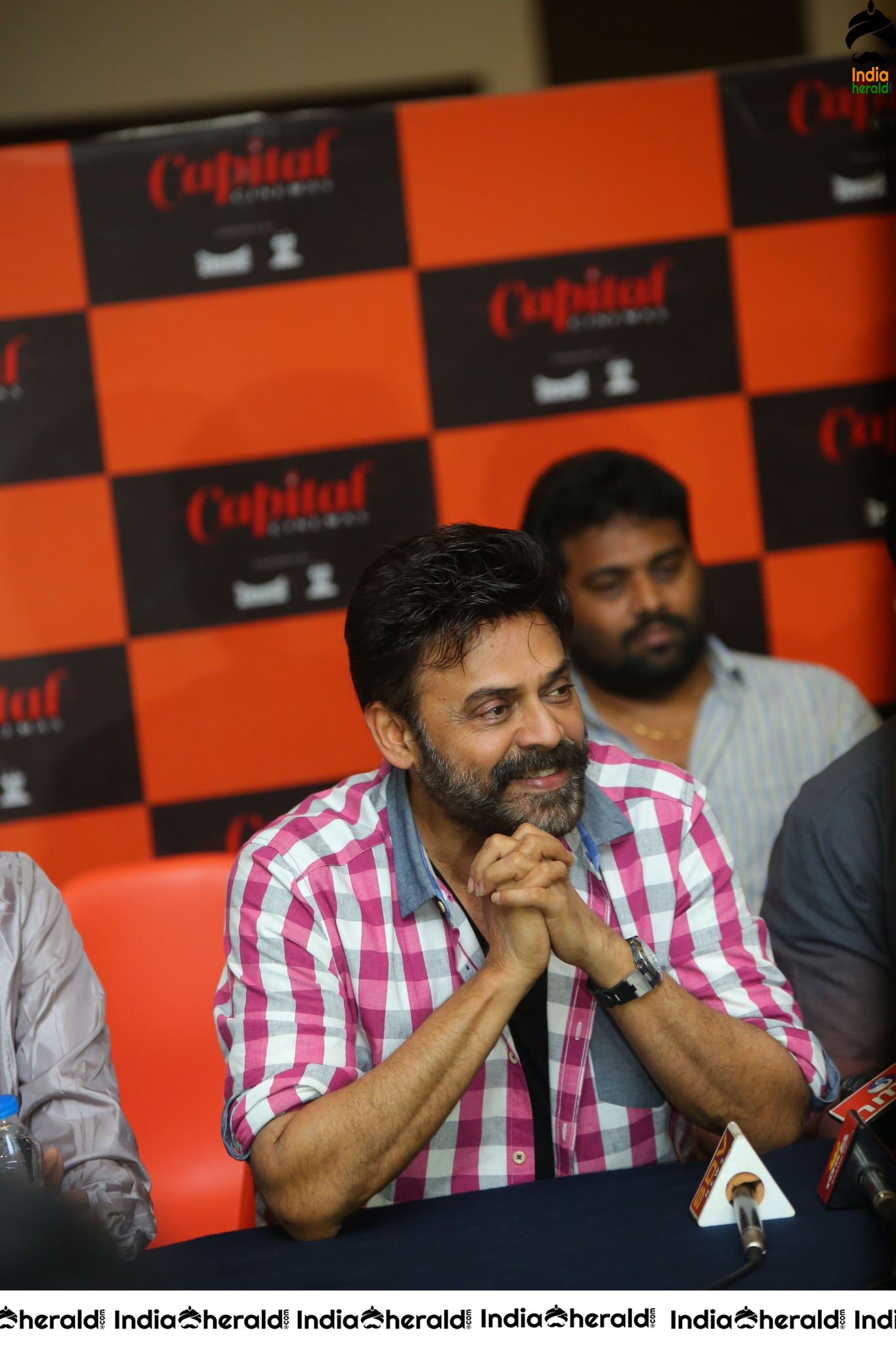 Actor Victory Venkatesh at VenkyMama Press Meet