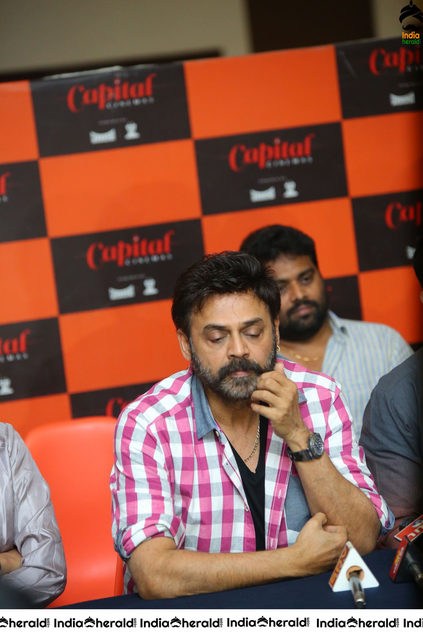 Actor Victory Venkatesh at VenkyMama Press Meet