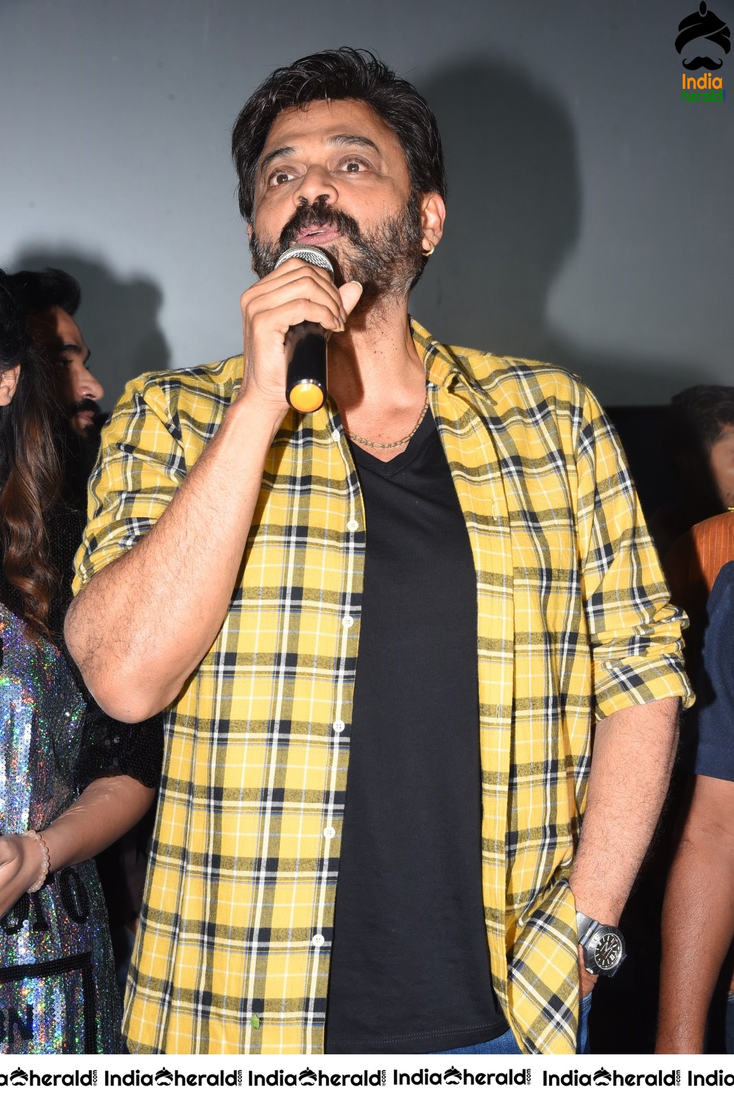 Actor Victory Venkatesh Speech while visiting fans at Devi Theater Set 1