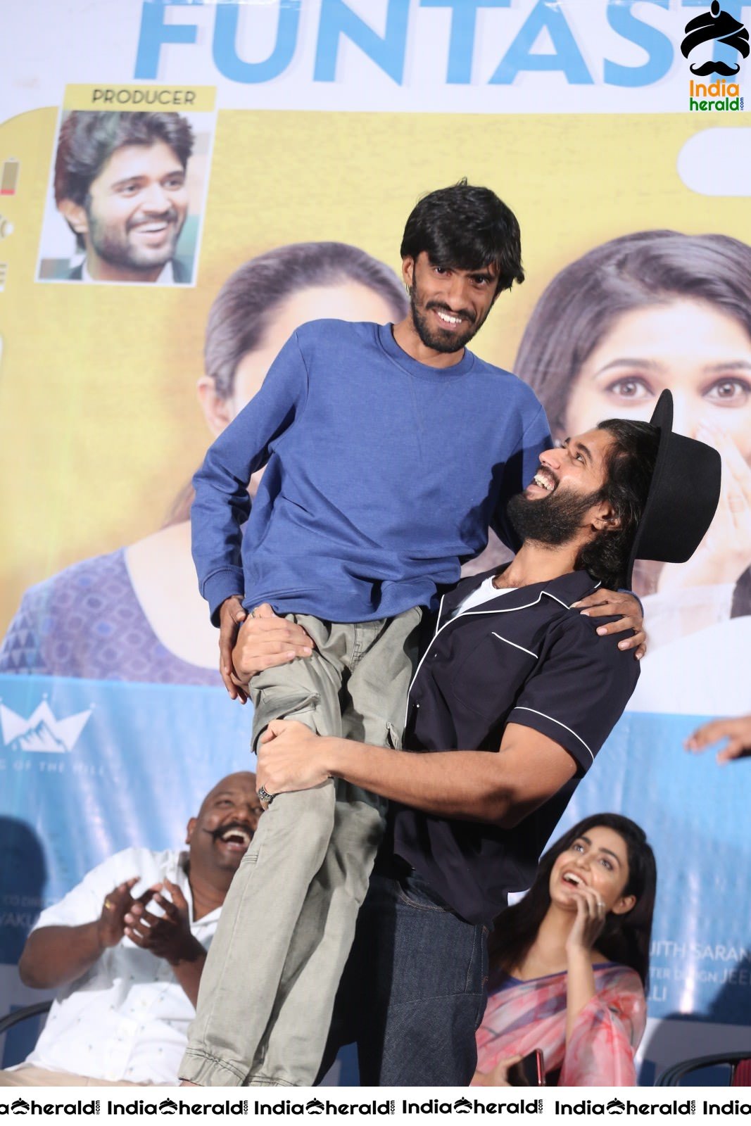 Actor Vijay Deverakonda Carries Assistant Director Arjun Krishna in Joy