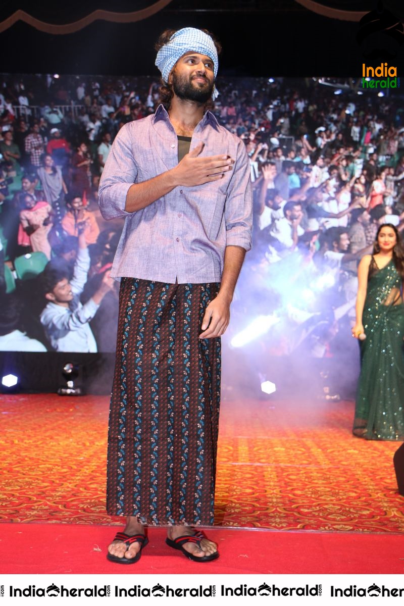 Actor Vijay Deverakonda Latest Photos in Lungi during WFL event