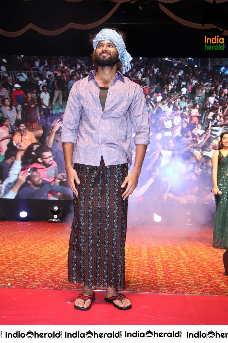 Actor Vijay Deverakonda Latest Photos in Lungi during WFL event