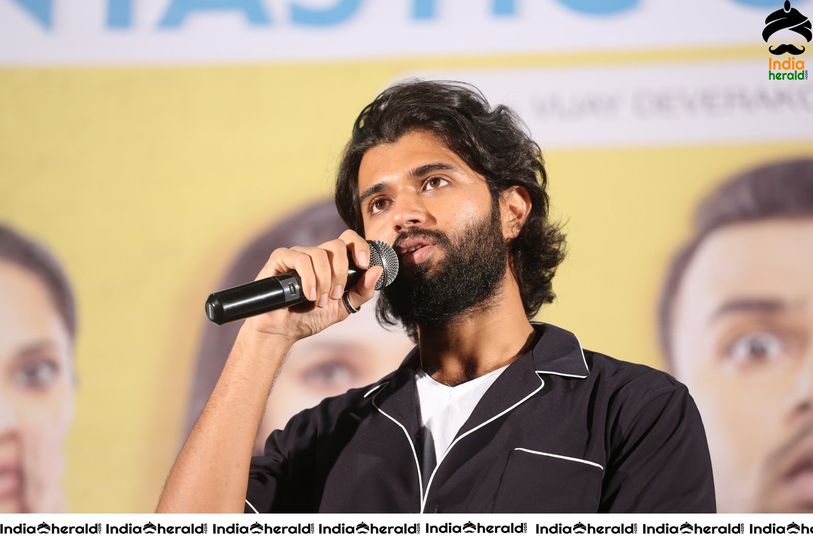 Actor Vijay Deverakonda Latest Stills during the MMC Success Meet Set 2