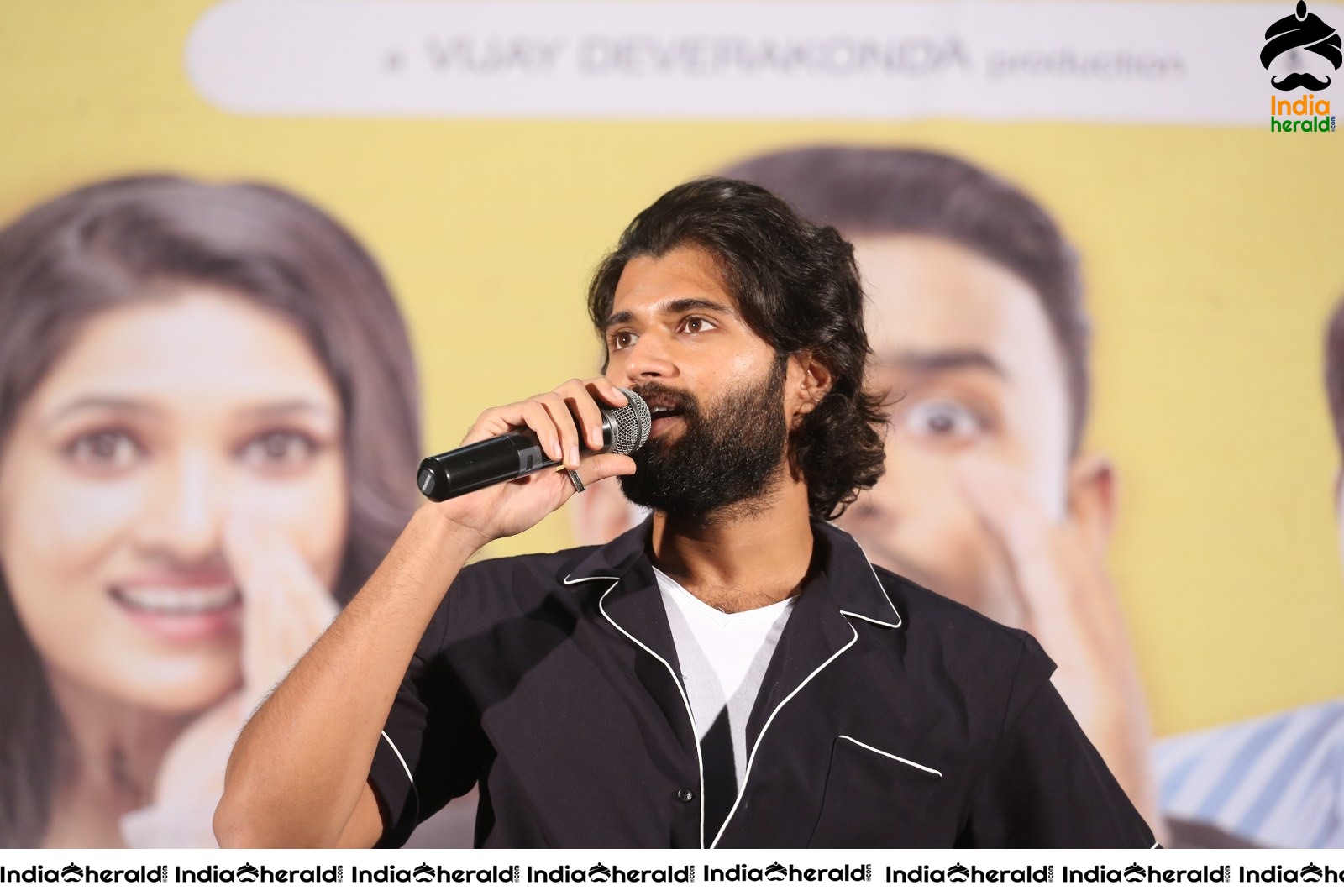 Actor Vijay Deverakonda Latest Stills during the MMC Success Meet Set 2