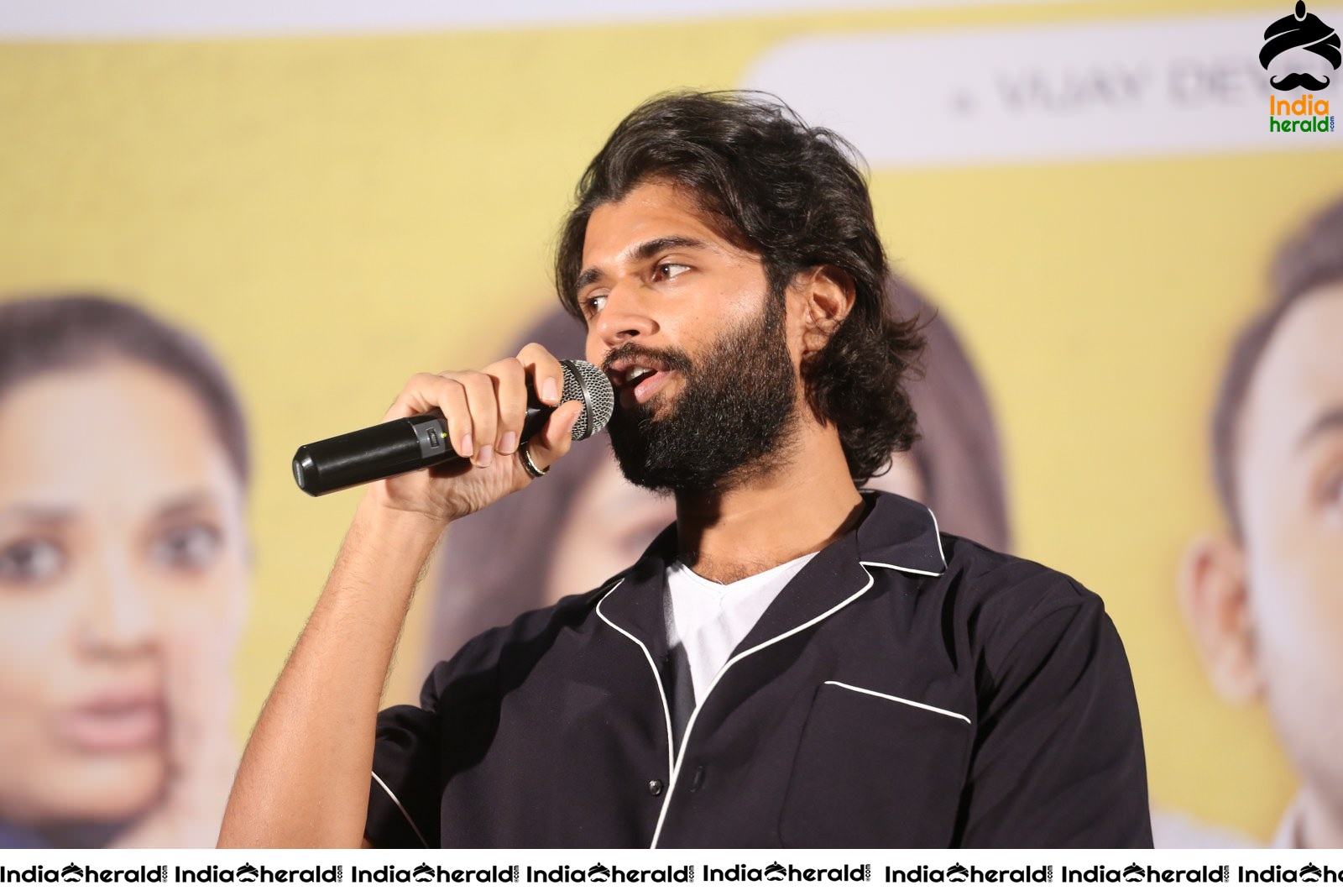 Actor Vijay Deverakonda Latest Stills during the MMC Success Meet Set 2