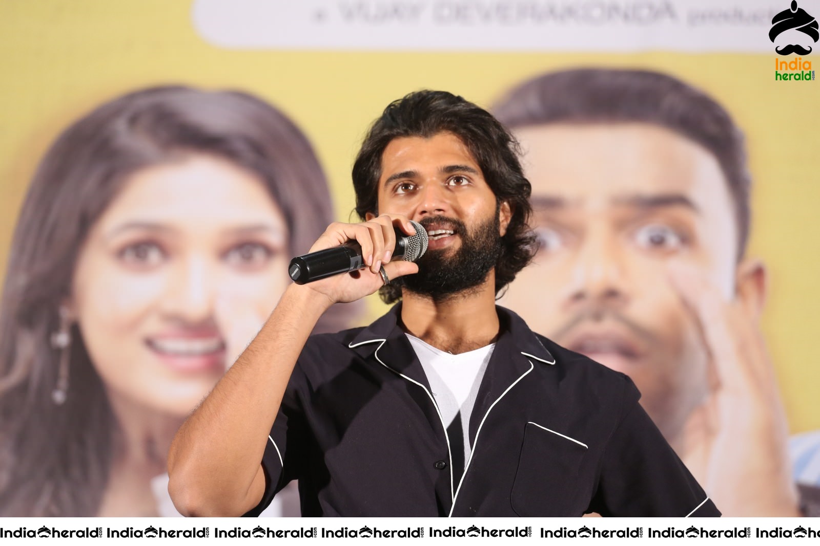 Actor Vijay Deverakonda Latest Stills during the MMC Success Meet Set 2