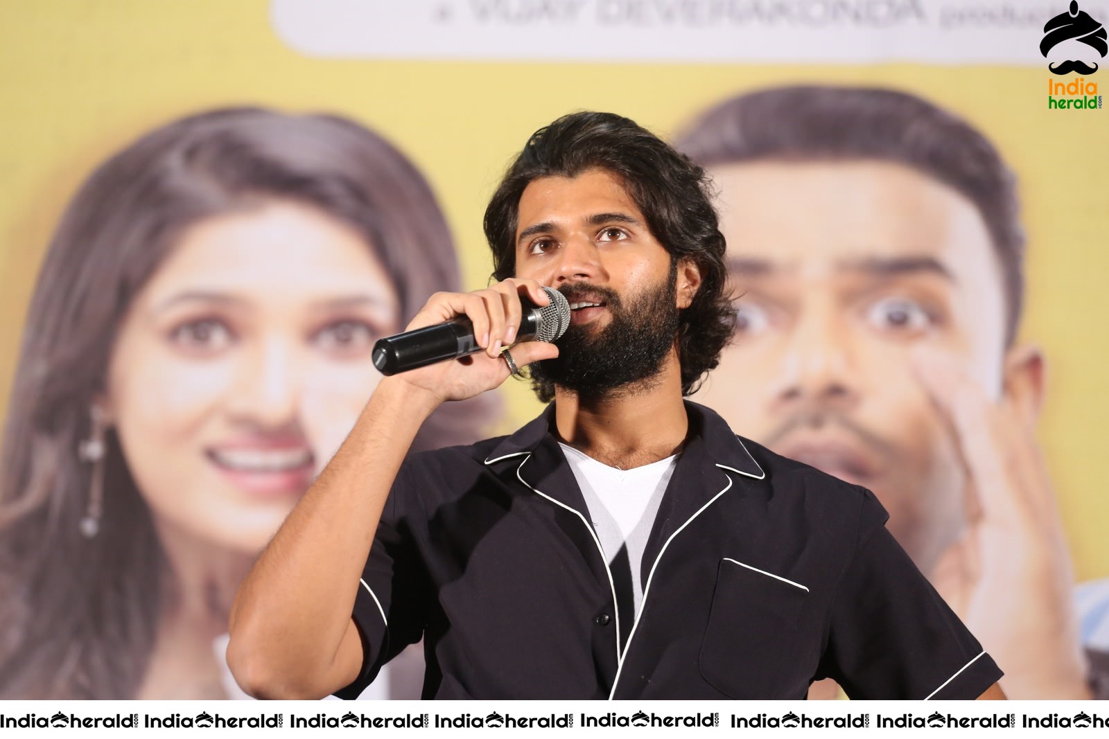 Actor Vijay Deverakonda Latest Stills during the MMC Success Meet Set 2