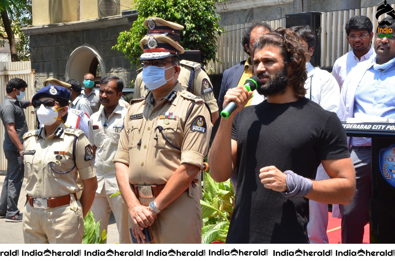 Actor Vijay Deverakonda launches Face Protection Shields