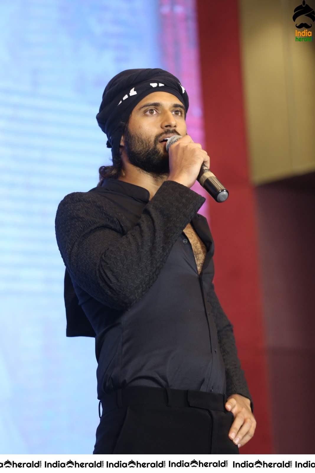 Actor Vijay Deverakonda Looking Dapper in Black Set 1