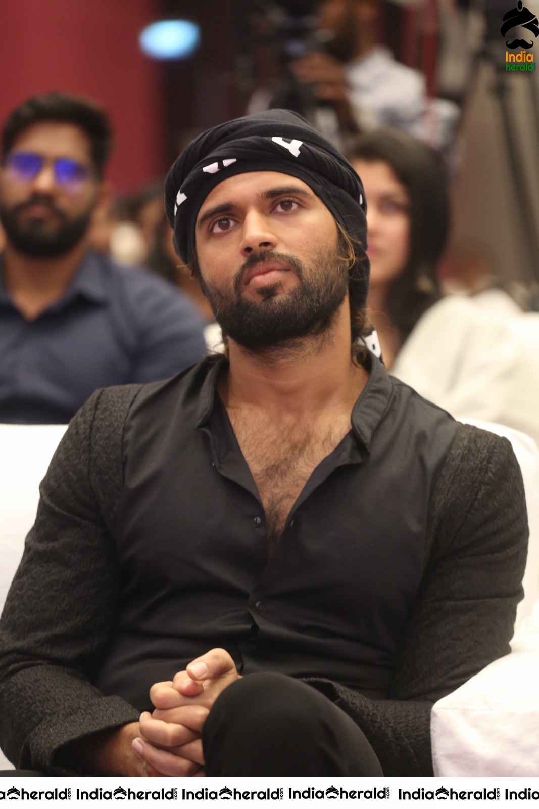 Actor Vijay Deverakonda Looking Dapper in Black Set 1