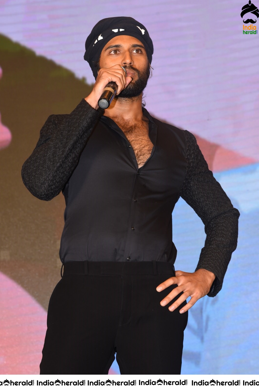 Actor Vijay Deverakonda Looking Dapper in Black Set 2