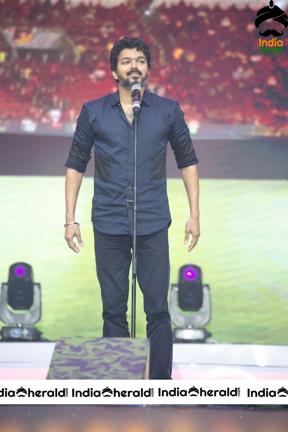 Actor Vijay HD Stills From Bigil Audio Launch Set 1