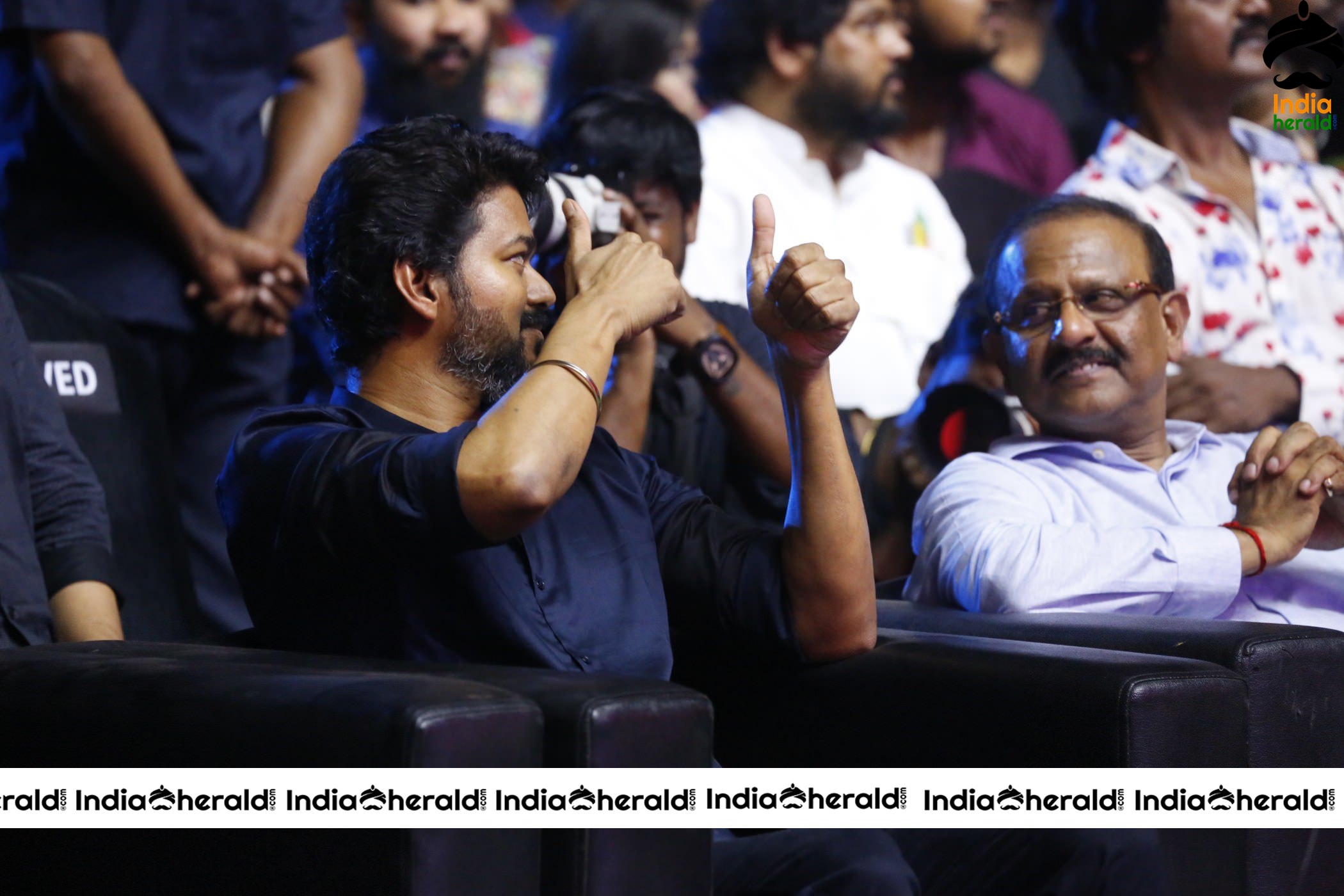Actor Vijay HD Stills From Bigil Audio Launch Set 1