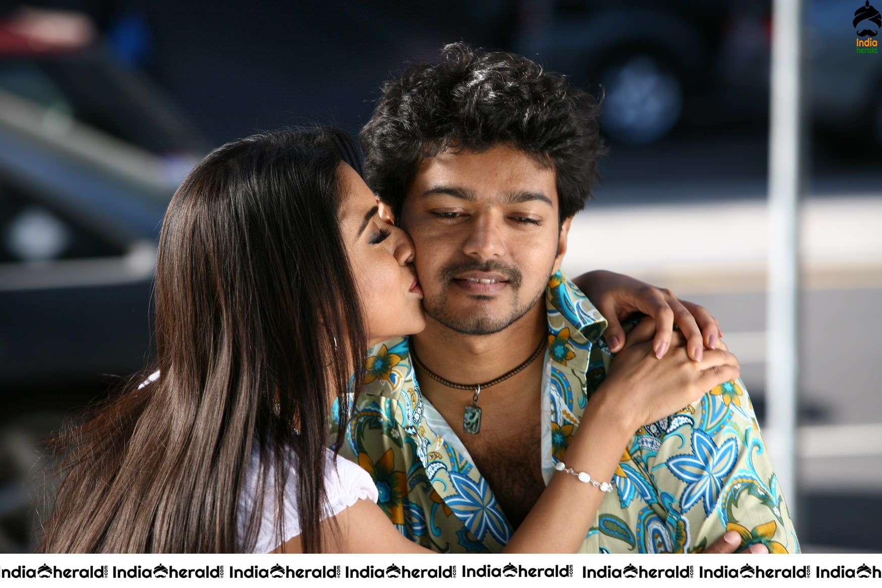 Actor Vijay Rare Photos with Asin while shooting and also On the Screen Set 2