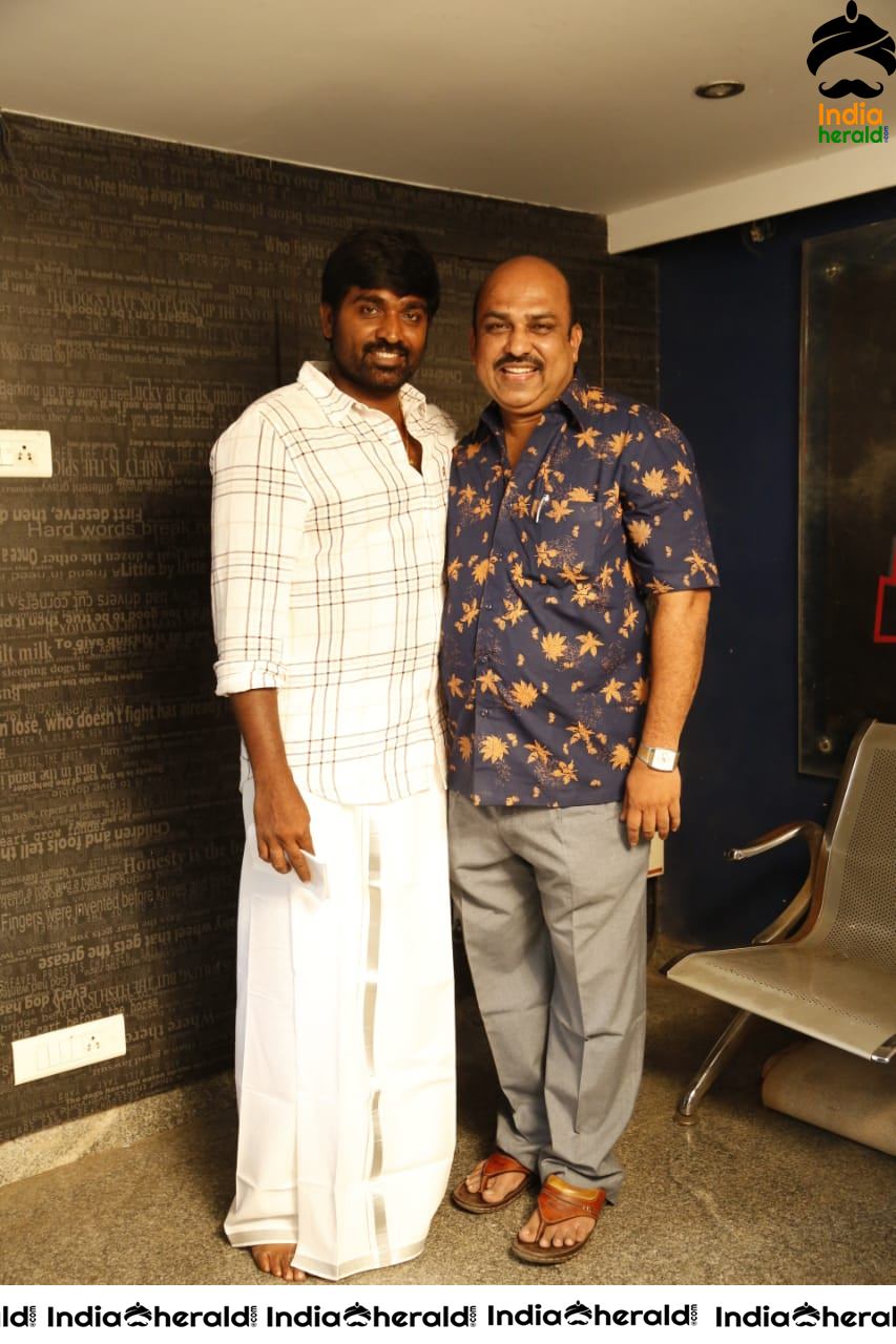 Actor Vijay Sethupathi met Chinnathirai Leader Ravi Varma