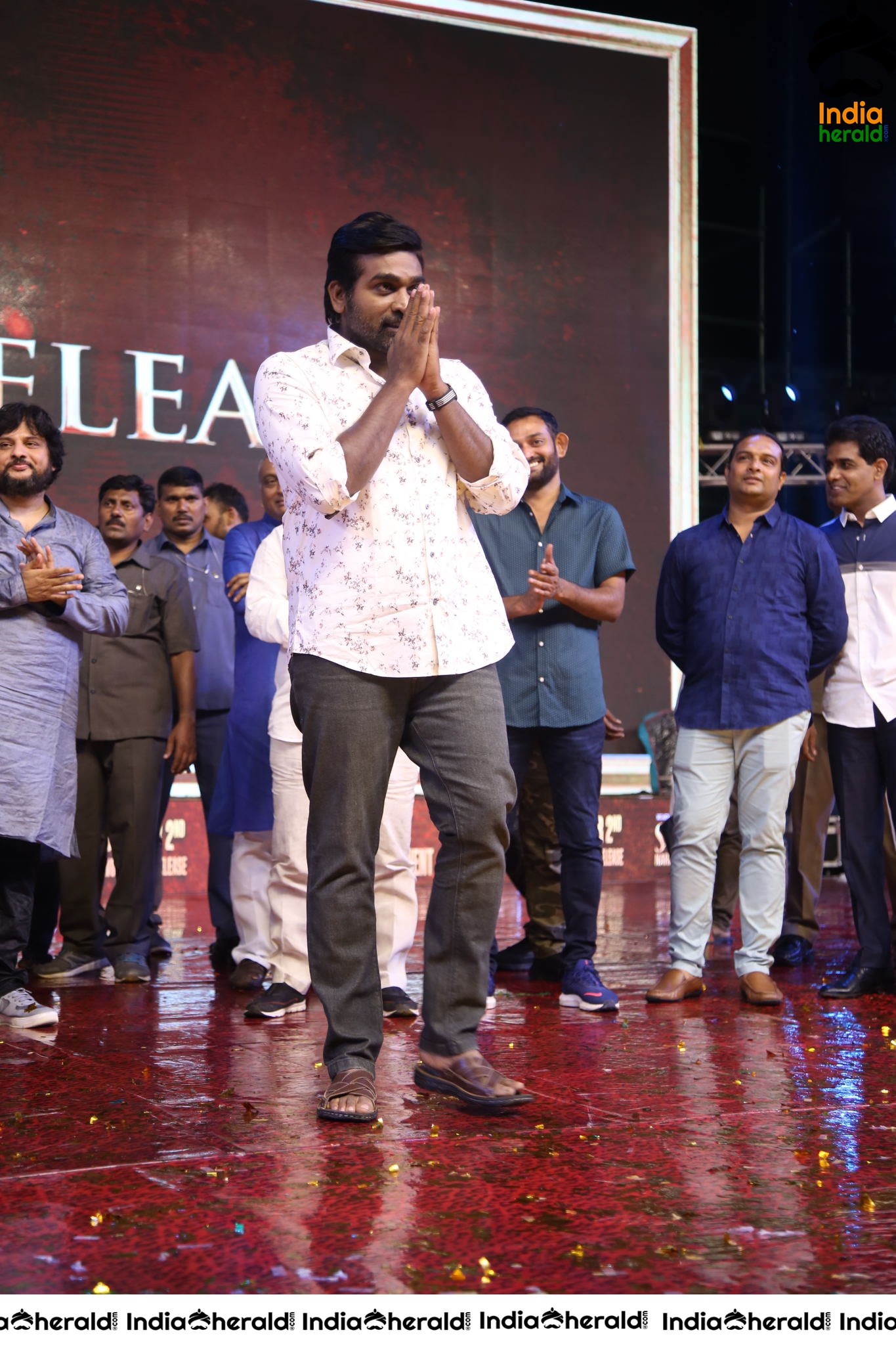 Actor Vijay Sethupathi Photos from Sye Raa Pre Release Event Set 1