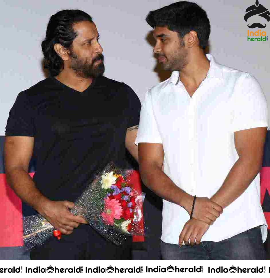 Actor Vikram and his son Dhruv Vikram Together