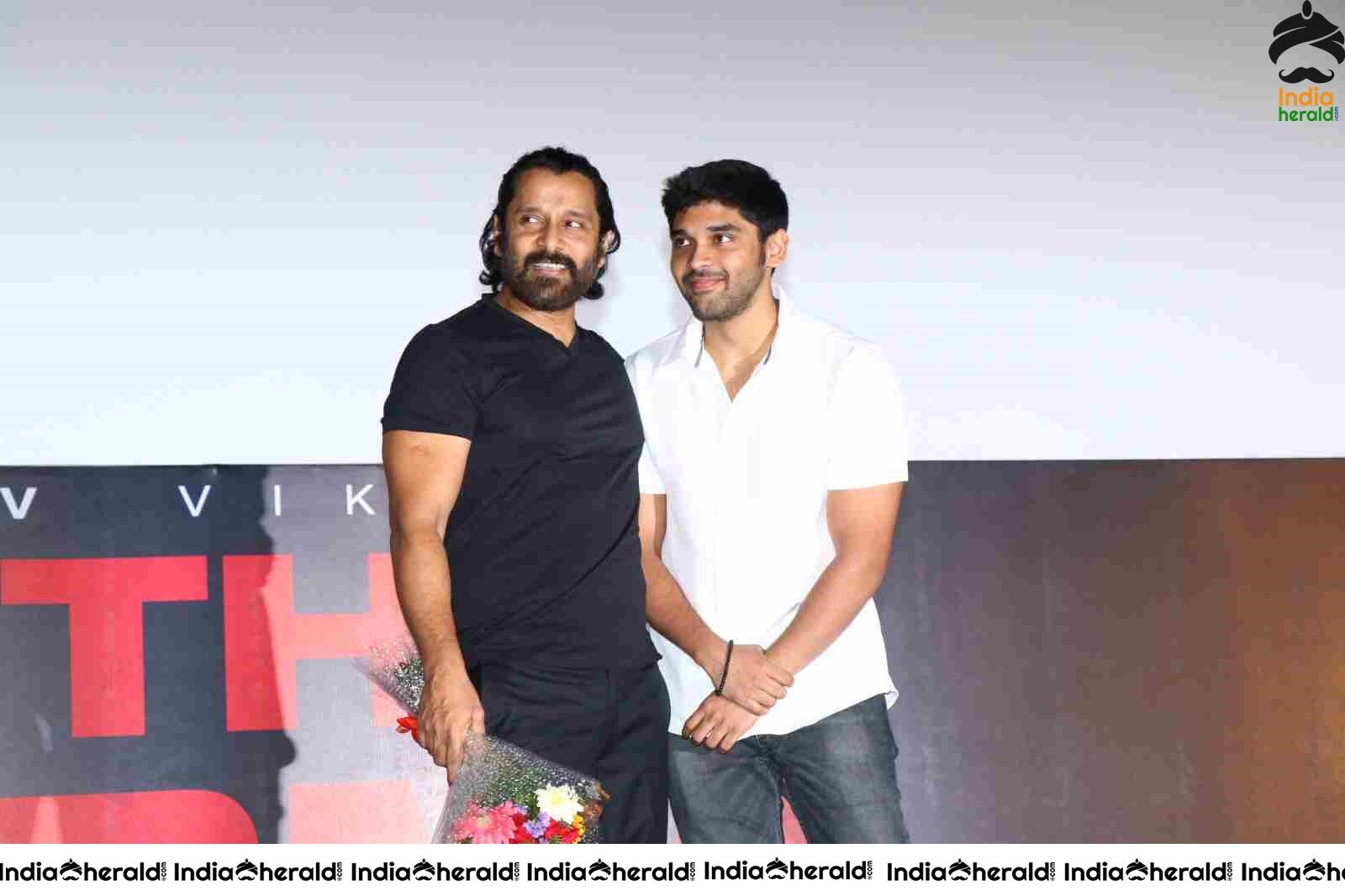 Actor Vikram and his son Dhruv Vikram Together