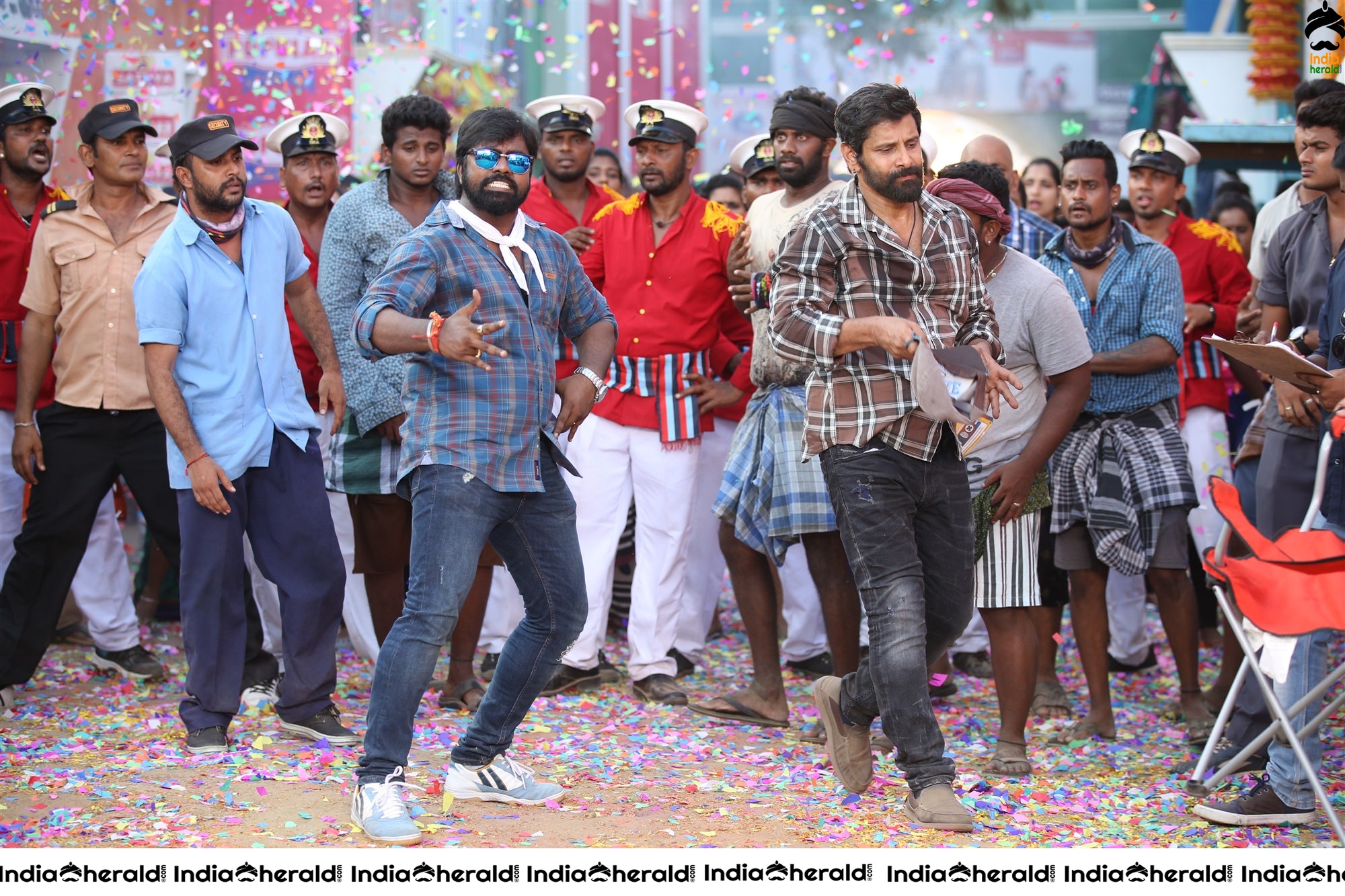 Actor Vikram Photos with Hot Tamanna from the movie Sketch Set 2