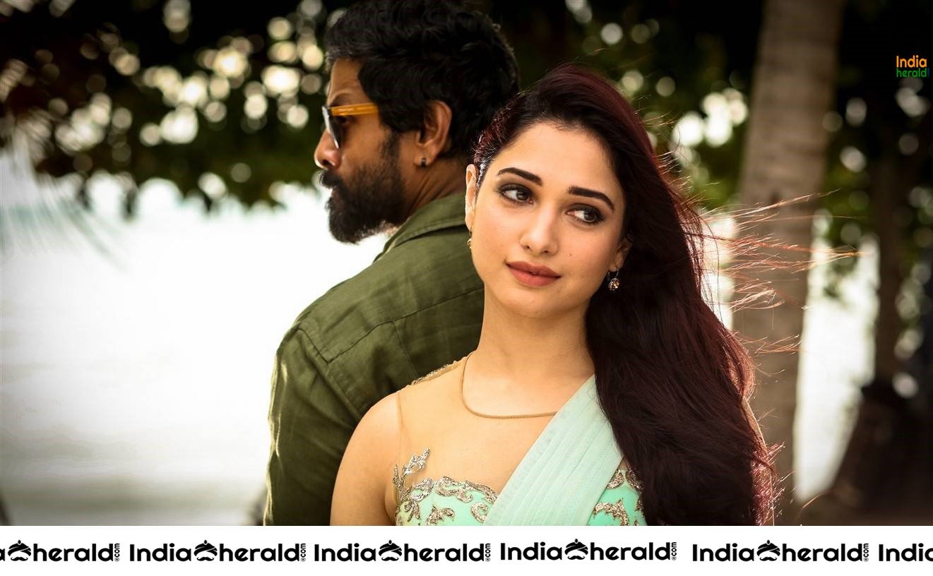 Actor Vikram Photos with Hot Tamanna from the movie Sketch Set 3