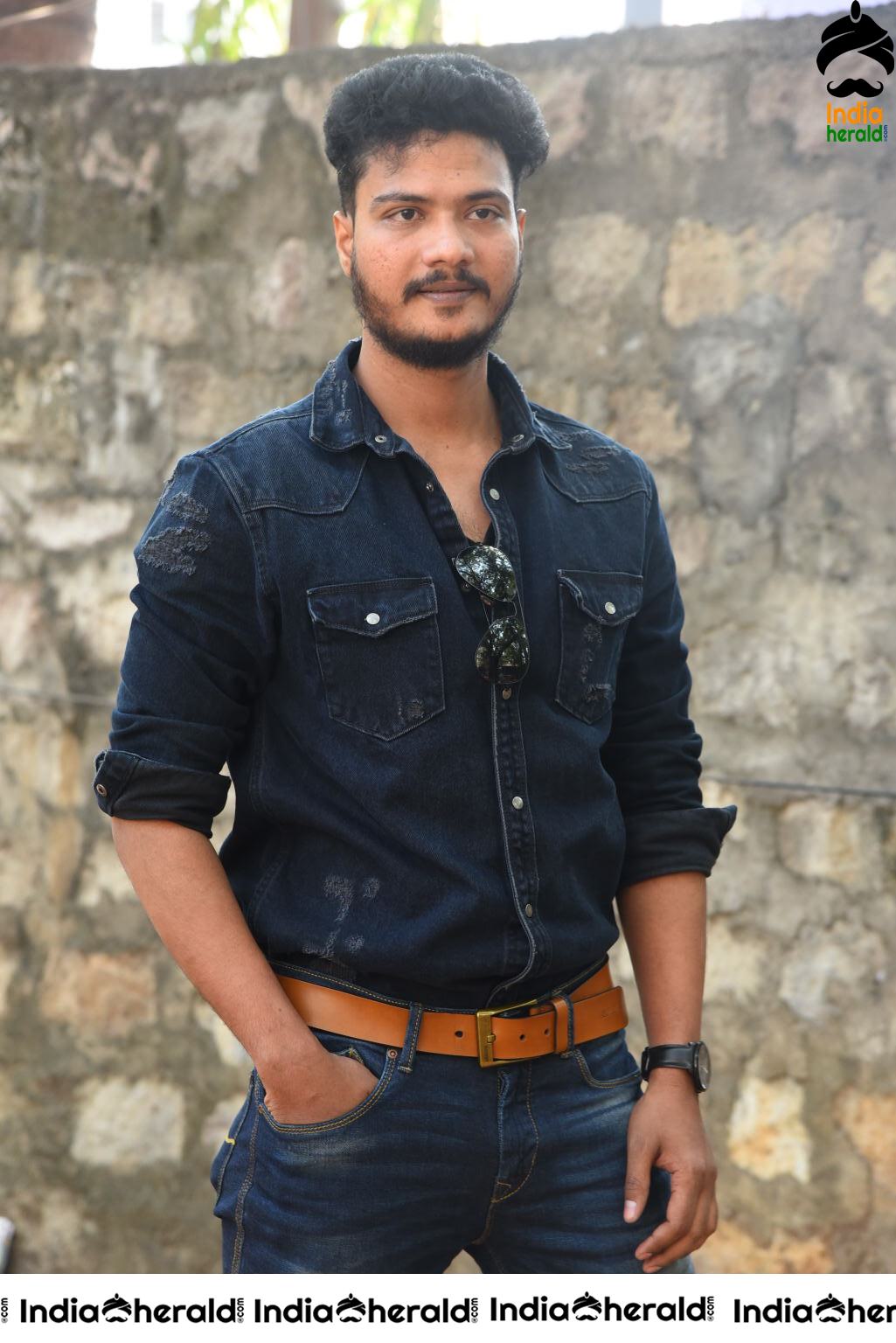 Actor Vikram Shiva Latest Stills during Screenplay Movie meet