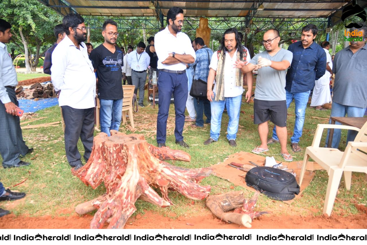 Actor Vishnu Manchu to host Indias 36 Celebrated Wood Carving Artists Live Work Set 1