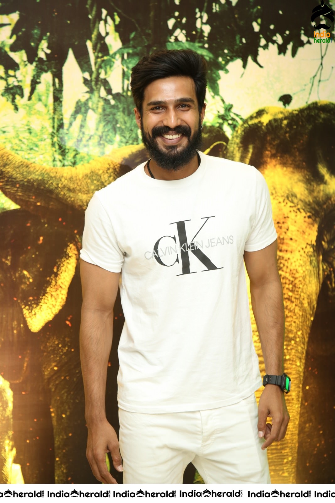 Actor Vishnu Vishal Latest Photos at Aranya Teaser Launch