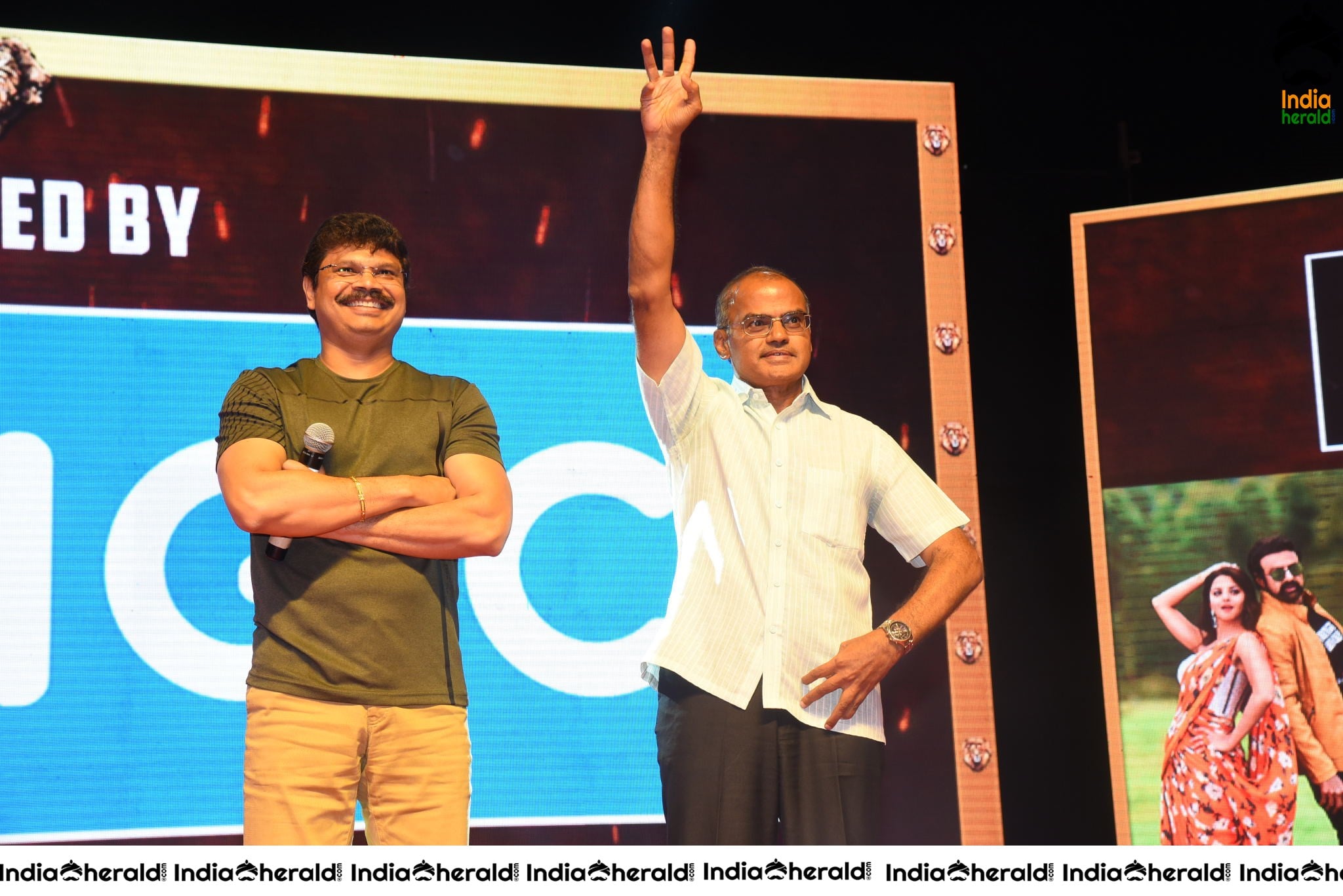 Actors and Producer of Ruler Movie Speech at Ruler Pre Release Event Set 2