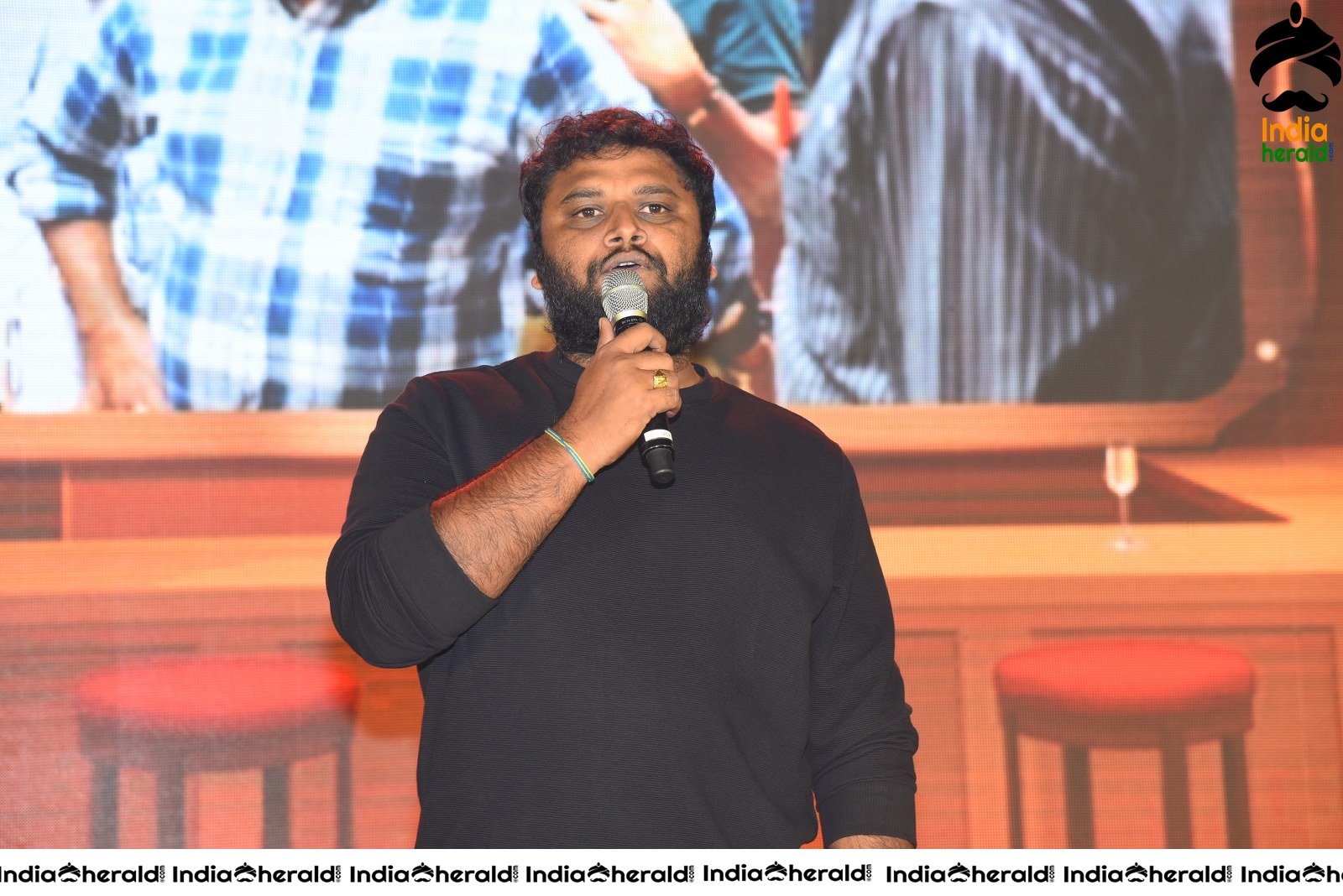 Actors Compilation Photos at 90ML Movie Pre Release Event Set 2