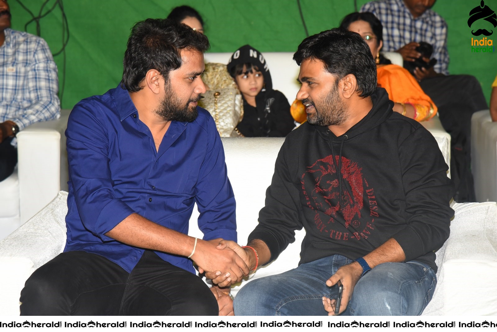 Actors discuss and have a lighter moment at Arjun Suravaram Pre Release Event Set 1